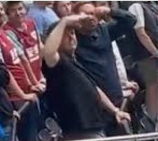 Two Burnley fans caught doing Nazi game against Spurs